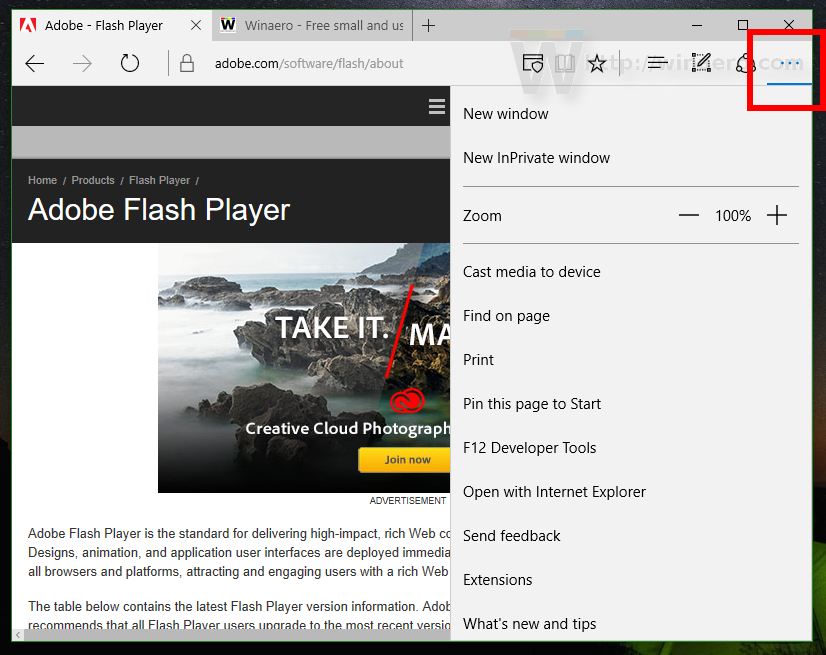 Adobe Flash Player For Windows 10